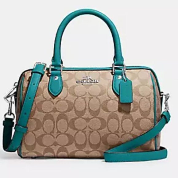 Coach - Rowan Satchel In Signature Canvas (NWT) - Picture 1 of 5